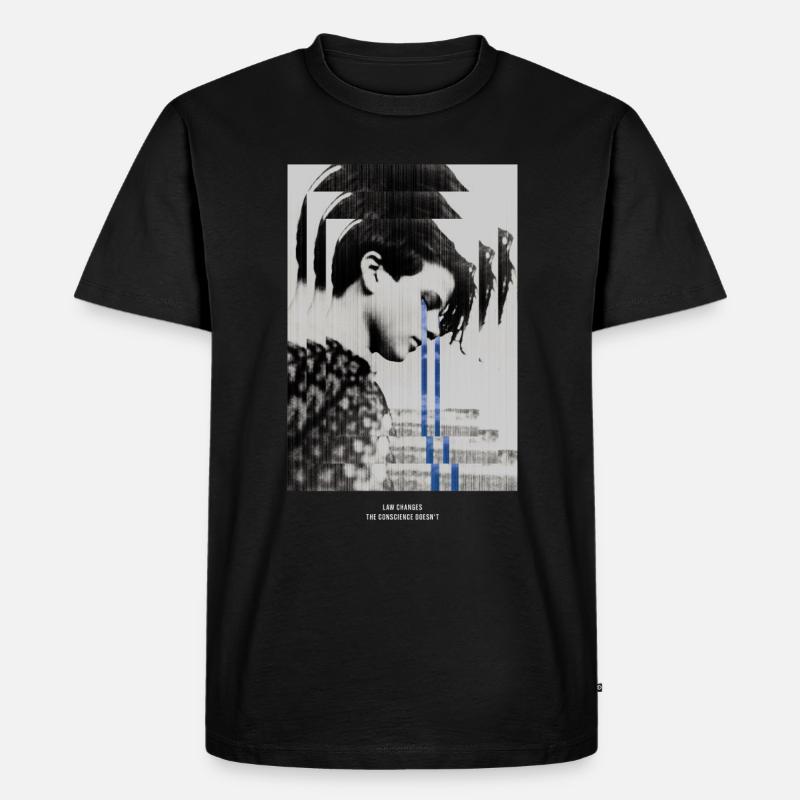 TRUE CONSCIENCE 1 - Männer Premium Bio T-Shirt - Schwarz