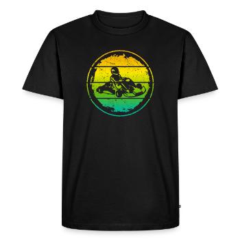Go Kart Gokart Motorsport Go-Kart Kart Pilote - T-shirt Premium bio Homme - noir - Devant - Nico (187cm)