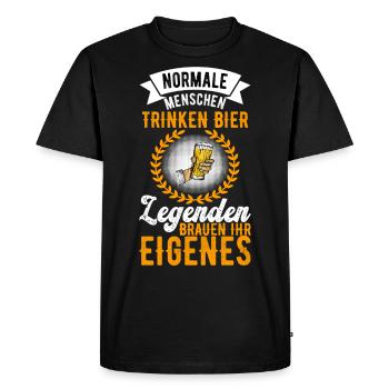 Bierbrauer Bierbrauen Bier Geschenk - Männer Premium Bio T-Shirt - Schwarz - Vorne - Nico (187cm)