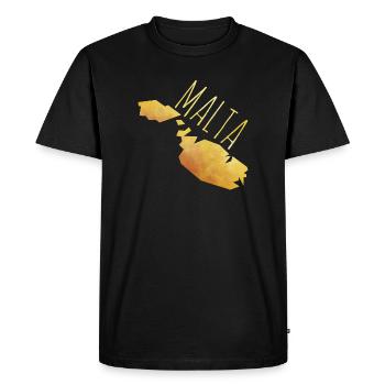 malta - Men's Premium Organic T-Shirt - black - Front - Nico (187cm)
