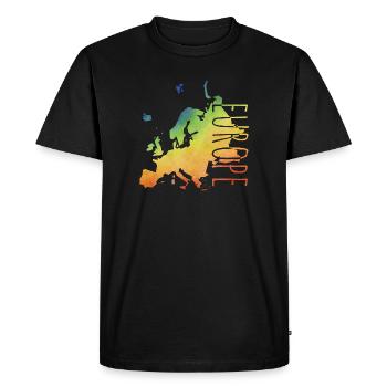 europe - T-shirt Premium bio Homme - noir - Devant - Nico (187cm)