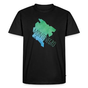 montenegro - Men's Premium Organic T-Shirt - black - Front - Nico (187cm)