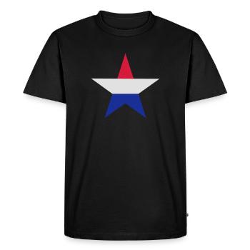 Une étoile néerlandais - T-shirt Premium bio Homme - noir - Devant - Nico (187cm)