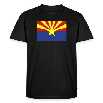 Arizona State Flag - Men's Premium Organic T-Shirt - black - Front - Nico (187cm)