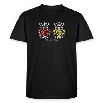 Johann Sebastian Bach seal - Men's Premium Organic T-Shirt - black - Front - Nico (187cm)