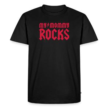 My mommy rocks - T-shirt Premium bio Homme - noir - Devant - Nico (187cm)