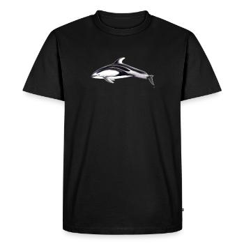 White flank dolphin - Lagénorhynque - Lag - Men's Premium Organic T-Shirt - black - Front - Nico (187cm)