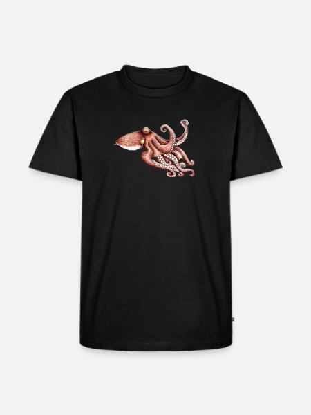 Octopus - Octopus vulgaris - Octopus Poulpe Pieuvre - Men's Premium Organic T-Shirt - black