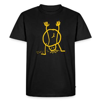 Furz - Männer Premium Bio T-Shirt - Schwarz - Vorne - Nico (187cm)