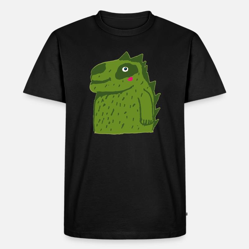 Drachen - Männer Premium Bio T-Shirt - Schwarz