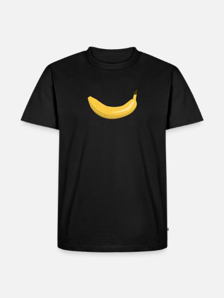 Banana smile - Men's Premium Organic T-Shirt - black