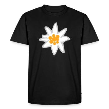 Edelweiss - T-shirt Premium bio Homme - noir - Devant - Nico (187cm)