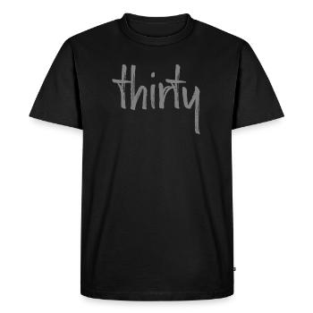 30 trente 30. numéro de cadeau d'anniversaire numéro 30 - T-shirt Premium bio Homme - noir - Devant - Nico (187cm)