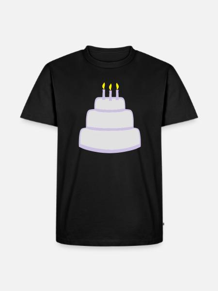 Birthday cake - T-shirt Premium bio Homme - noir