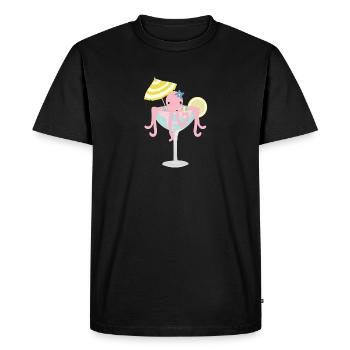 Pieuvres - T-shirt Premium bio Homme - noir - Devant - Nico (187cm)