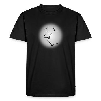 vol d'oiseaux - T-shirt Premium bio Homme - noir - Devant - Nico (187cm)