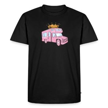 Rose Camper / Femme Camper / Camper / Rose - T-shirt Premium bio Homme - noir - Devant - Nico (187cm)