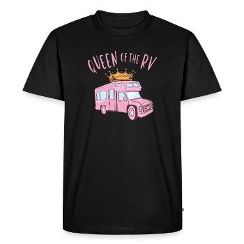 Reine du campeur - T-shirt Premium bio Homme - noir - Devant - Nico (187cm)