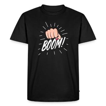 Strip Pop avec le poing féminin - T-shirt Premium bio Homme - noir - Devant - Nico (187cm)