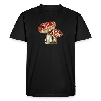 gnome - T-shirt Premium bio Homme - noir - Devant - Nico (187cm)