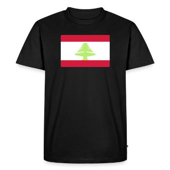 Drapeau t-shirt drapeau drapeau - T-shirt Premium bio Homme - noir - Devant - Nico (187cm)