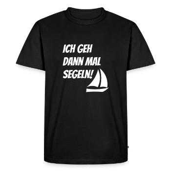 Sail T-Shirt Je vais faire de la voile nautique - T-shirt Premium bio Homme - noir - Devant - Nico (187cm)