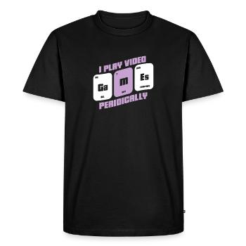 Gamer - Zocker - Geek - Men's Premium Organic T-Shirt - black - Front - Nico (187cm)