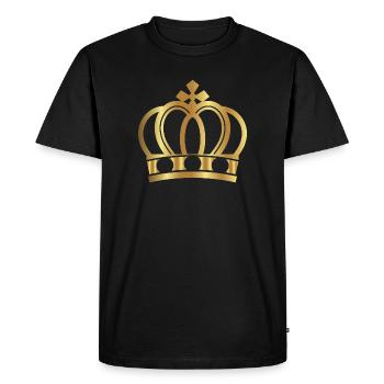 Couronne de couronnes King Queen JGA Wedding Bride Bräu - T-shirt Premium bio Homme - noir - Devant - Nico (187cm)