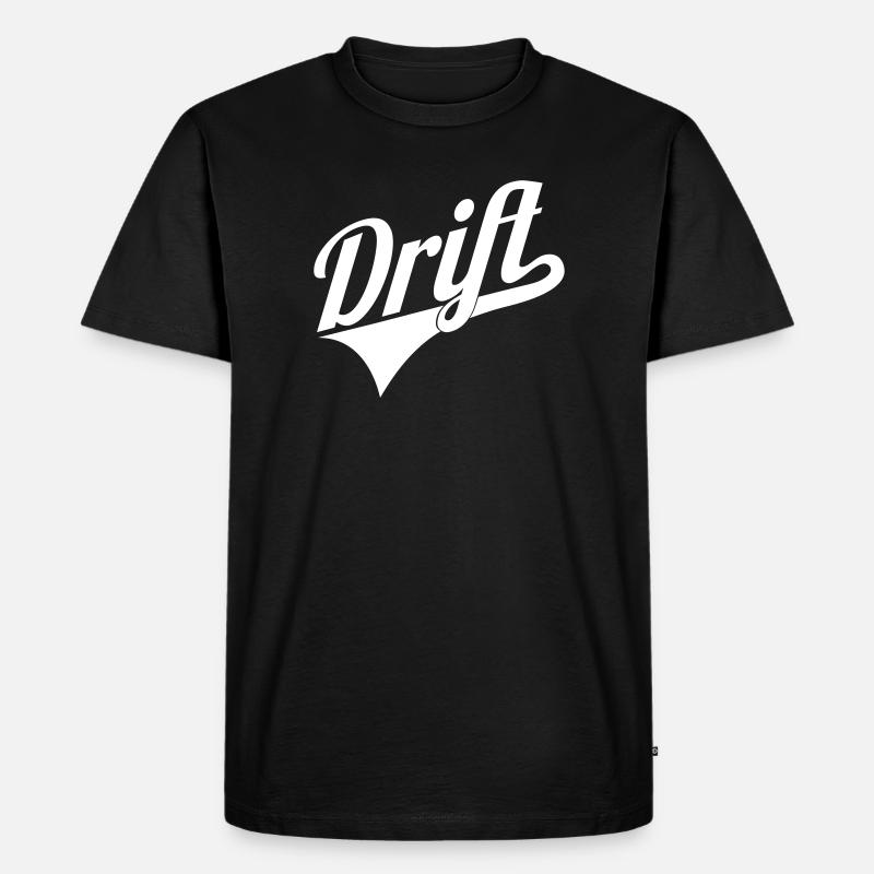 Drift Schriftzug Logo - Männer Premium Bio T-Shirt - Schwarz