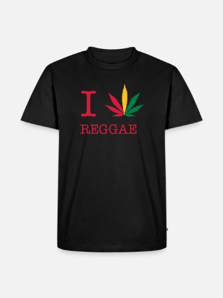 reggae - Men's Premium Organic T-Shirt - black