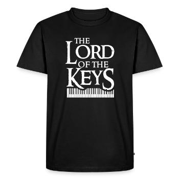 Piano - Le Seigneur Des Clés Shirt - T-shirt Premium bio Homme - noir - Devant - Nico (187cm)