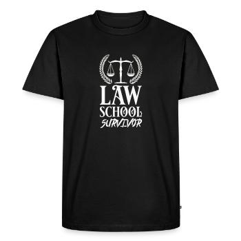 avocat - T-shirt Premium bio Homme - noir - Devant - Nico (187cm)
