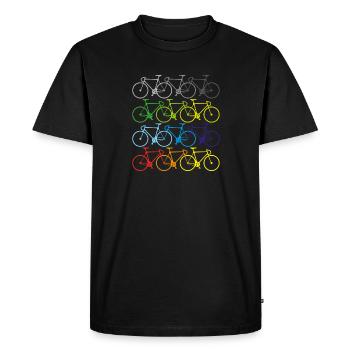 sommer fahrrad t-shirt sport - Männer Premium Bio T-Shirt - Schwarz - Vorne - Nico (187cm)