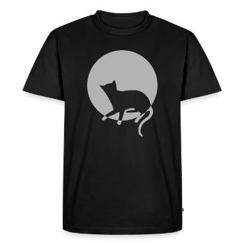 Cat Cat Cat Cat Cat Pussy - Men's Premium Organic T-Shirt - black - Front - Nico (187cm)
