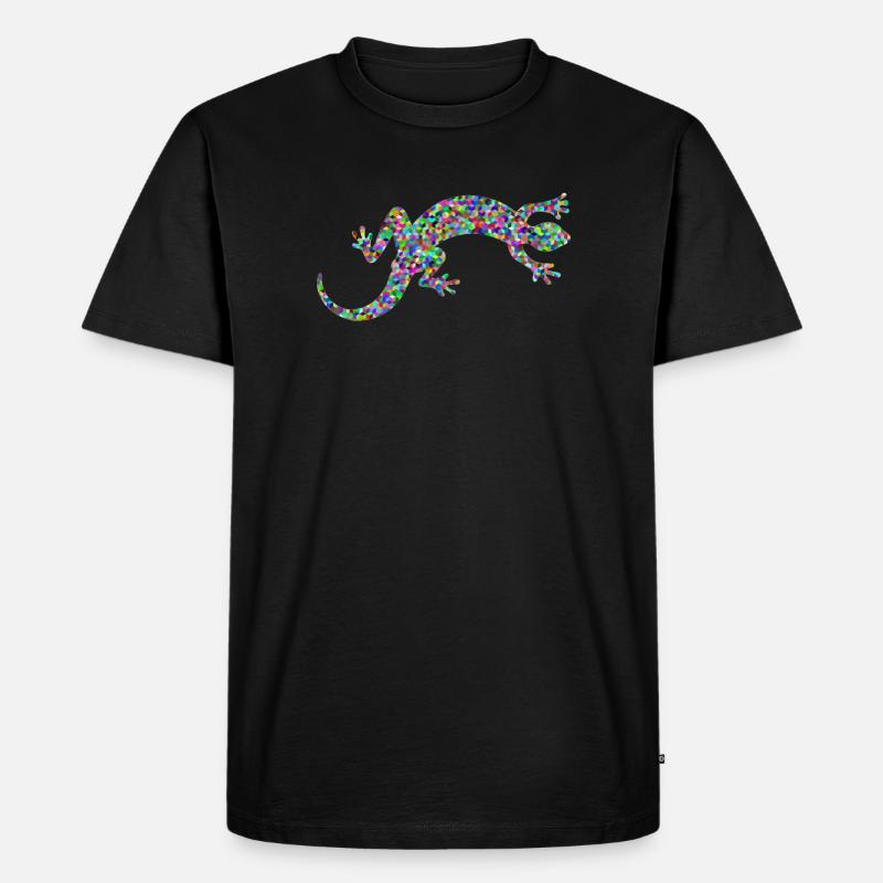 Gecko, Salamander, patterncontest - Männer Premium Bio T-Shirt - Schwarz