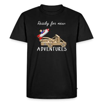Aventure - Aventure - T-shirt Premium bio Homme - noir - Devant - Nico (187cm)