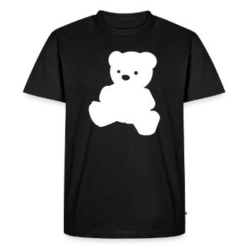 A simple teddy bear - Men's Premium Organic T-Shirt - black - Front - Nico (187cm)