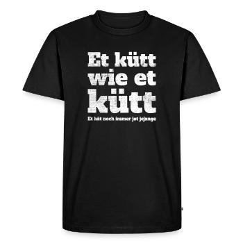 Köln Et Kütt Wie Et Kütt Kölner Grundgesetz Kölsch - Men's Premium Organic T-Shirt - black - Front - Nico (187cm)