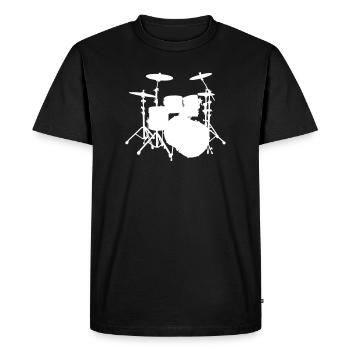Batteries - T-shirt Premium bio Homme - noir - Devant - Nico (187cm)