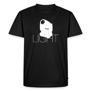 Light - T-shirt Premium bio Homme - noir - Devant - Nico (187cm)