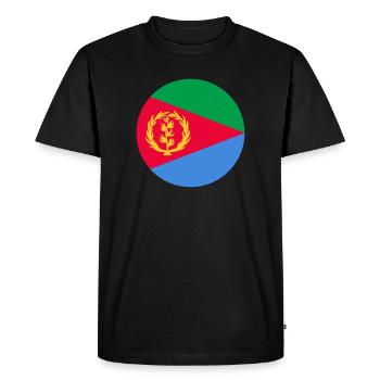 Emblème militaire de la cocarde aéronautique d'Érythrée - T-shirt Premium bio Homme - noir - Devant - Nico (187cm)