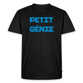 Petit Génie - T-shirt Premium bio Homme - noir - Devant - Nico (187cm)