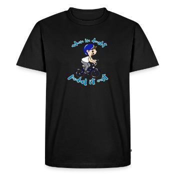 Vélo Sport - T-shirt Premium bio Homme - noir - Devant - Nico (187cm)