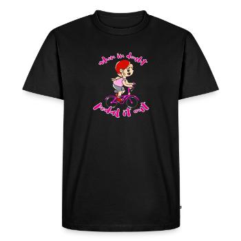 Vélo Sport - T-shirt Premium bio Homme - noir - Devant - Nico (187cm)