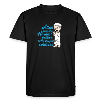 Muslim Islam - Men's Premium Organic T-Shirt - black - Front - Nico (187cm)