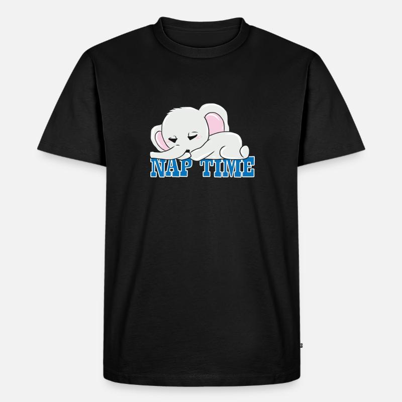Nickerchen - Männer Premium Bio T-Shirt - Schwarz