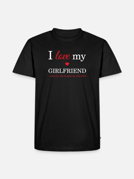 J'aime ma copine - T-shirt Premium bio Homme - noir