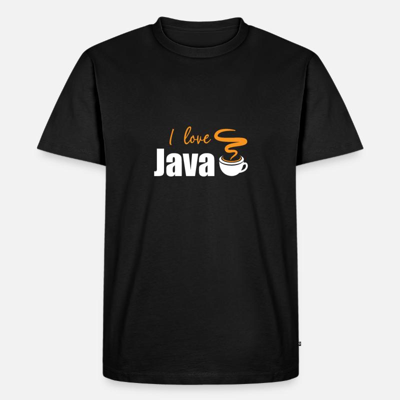 J'aime Java - T-shirt Premium bio Homme - noir