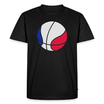 Basketball - T-shirt Premium bio Homme - noir - Devant - Nico (187cm)