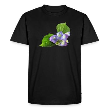 flower - Men's Premium Organic T-Shirt - black - Front - Nico (187cm)